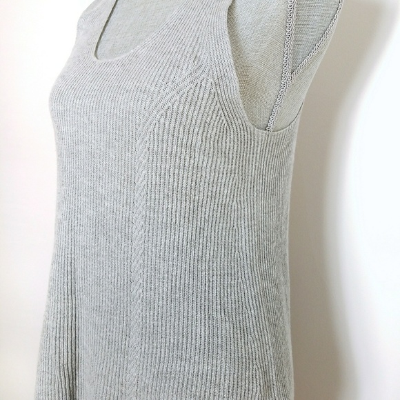 Athleta Grey Ribbed Racerback Tank - Picture 3 of 5